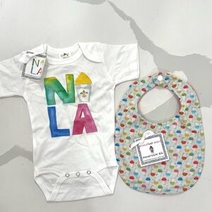 New Orleans Baby Onesie and Bib